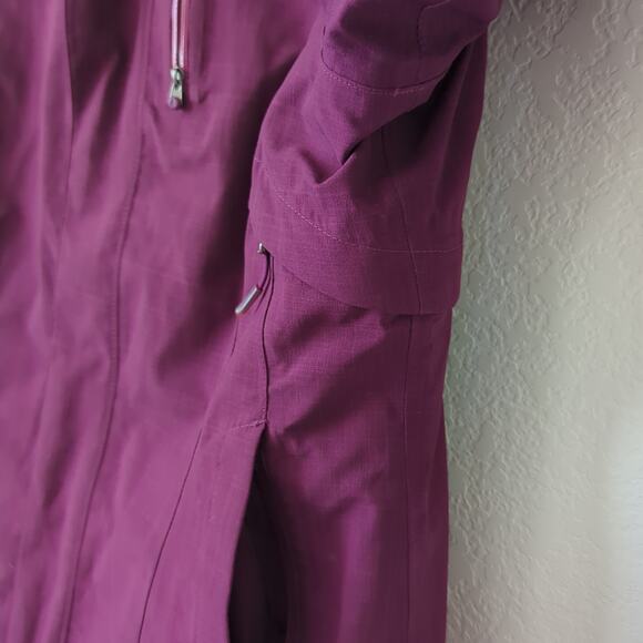 The North Face Parka Snow Shell Rain Jacket Womens Small Purple Hooded - Picture 4 of 11